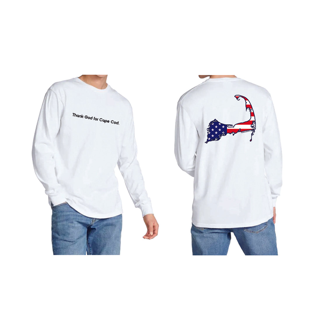 Thank God for Cape Cod *Special Edition* USA Long Sleeve T-Shirt